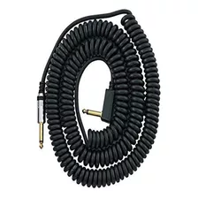 Cable Negro Bobinado Espiral Vcc090 De 1/4 Bolsa De Ma...