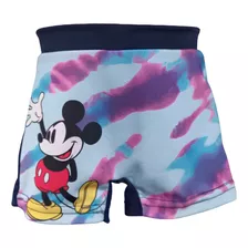 Short Baño Disney Malla Mickey Filtro Solar Uv50 Bebe Nene