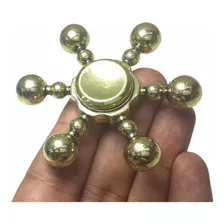 Fidget Hand Spinner Leme Ansiedade Anti Stress Dourado