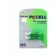 Pilas Baterias Recargable Triple Aaa 1.2v 1000mah X2pc