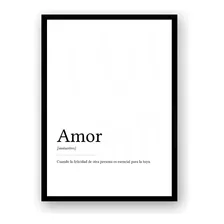 Poster Imprimible Amor Definicion Poster Decorativo Amor