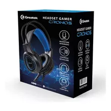 Headset Gamer Greatek Cronos Com Fio E Microfone Integrado