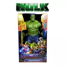 Boneco Hulk Articulado Musical 30cm Grande Vingadores Heroes