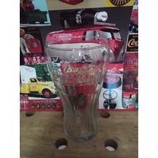 Vaso Countour Coca & Cola Relieve Letras Vidrio // Belgrano