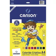 Bloco Colorido Criativo A4 80g 32 Folhas - Canson