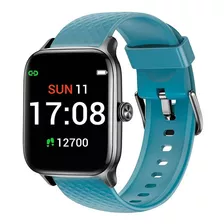 Reloj Inteligente Smartwatch Estilo De Vida Y Fitness Ew1 Color De La Caja Blanco Color De La Malla Azul Claro Color Del Bisel Gris