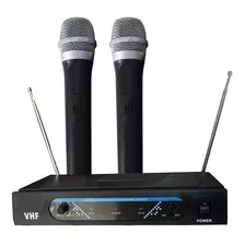 Microfonos Inalambricos Radox 490-476 Vhf Diamico 2microfono Color Negro