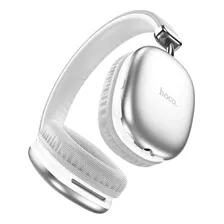 Auriculares Inalámbricos Diadema Bluetooth Audífonos Hoco Color Plateado