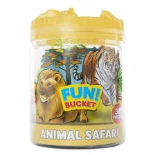 Fun Bucket Juego Figuras Animal Safari 38 Piezas