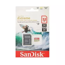 Cartao Micro Sd Sandisk Extreme 32gb 100mbs C/ Adaptador