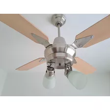 Ventilador De Techo S I T E C Platil Palas Haya Y Spot 2 Luc