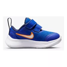 Tênis Nike Star Runner 3 Infantil Cor Azul Tamanho 18,5 Br