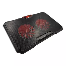 Base Notebook Led 2 Coolers 5 Posições Cabousb Feasso Fn-727 Cor Preto