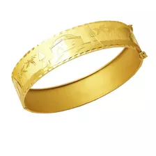 Pulseira Bracelete Escrava Egípcio 14mm Ouro 18k 750