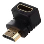 Kit 2 Adaptador Cabo Hdmi Curva L 90 Graus Tv Painel Parede