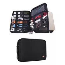 Organizador Para Cables, Multiuso/negra/2 Capas