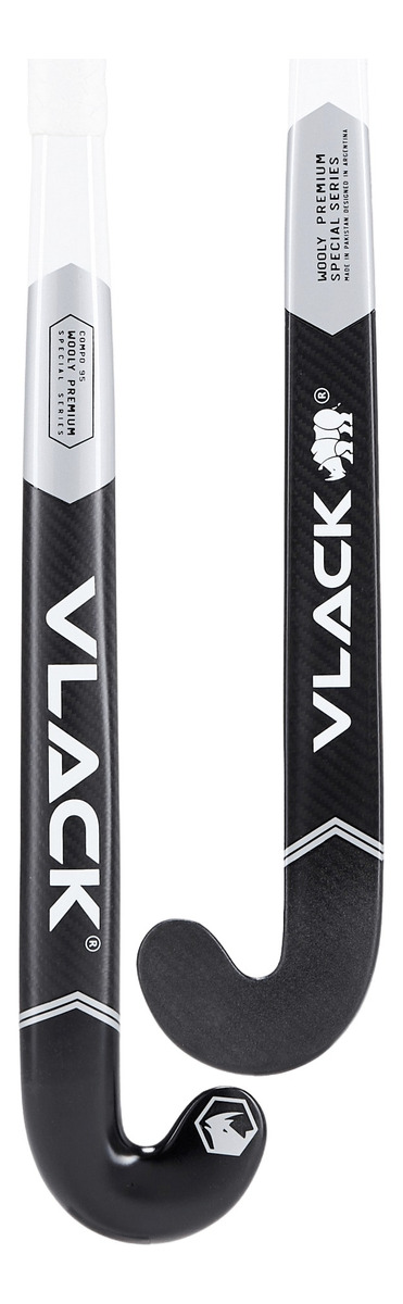 Palo De Hockey Vlack Wooly Premium Nuevo Plata 95% Carbono