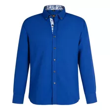 Camisa Manga Largo Para Hombre Informal 5 Estrellas 