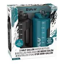 Zulu Botellas P/agua 1/2 Galón Con Marcadores De Tiempo!