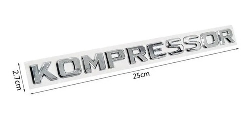 Emblema Mercedes Benz Kompressor Cajuela Letras Foto 3