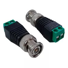 Kit 10 Conector Bnc Macho Borne Parafuso P/ Camera De Cftv