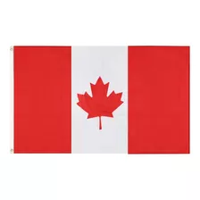 Bandera De Canadá De Poliéster Medida De 90 X 150 Cm