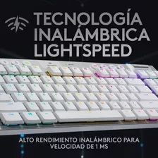 Teclado Gamer Logitech G915 Tkl White Color - Lanzamiento Color Del Teclado Blanco Idioma Inglés Us