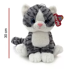 Peluche Gato Gris 30 Cm Phi Phi 3972