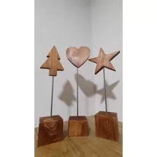 Adornos Navideños De Madera 