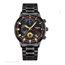 Reloj De Negocios Nibosi Luxury Quartz Chronograph Para Homb