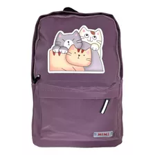 Mochila Escolar Bolso Kawaii Gatito Urbana