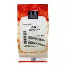 Ajo En Polvo 100 Gr Marca Valle Imperial