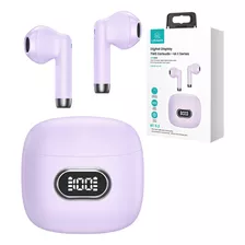 Fone Ouvido Tws Mini Bluetooth 5.3 P/ iPhone Xiaomi Samsung Cor Roxo Claro