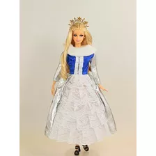 Roupa De Fada P/ Boneca Barbie Vestido Princesa + Acessórios