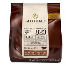 Chocolate Belga 823 Milk 33,6% Callets 400g Callebaut