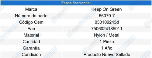 Polea Tensora Distribucion Crossfox L4 1.6l 05-17 Kg 6652485 Foto 5