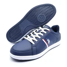 Tenis Casual U.s. Polo Assn. Azul Marino Modelo 48-033