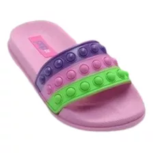 Chinelo Sandalia Pop It Slide Infantil Queima Estoque Oferta