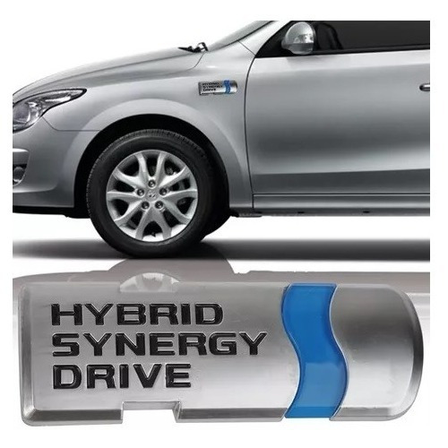 Emblema Hybrid Synergy Drive Toyota Yaris Prius Hibrido Foto 3