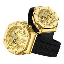 Relojes Deportivos Impermeables Naviforce Fashion Para Parej