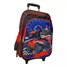 Mochila Carro Autos 46cm Cartuchera Y Lunchera De Regalo