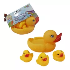 Pato Brinquedo Banheira Vinil Patinho Borracha Banho 12cm