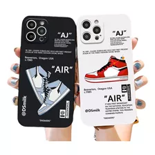 Funda Case Para iPhone Nike Air Sneakers Rojo Proteccion 