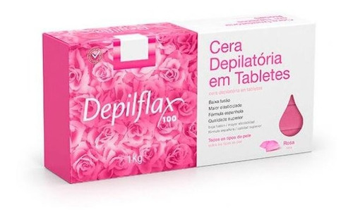 Cera Depilatória Depilflax Rosa 1kg