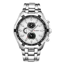 Reloj Análogo Curren Correa De Acero Inoxidable Para Hombre