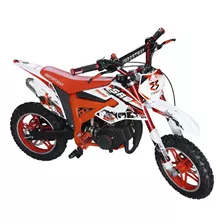 Mini Moto Cross Infantil Gasolina 2t 49cc Partida Elétrica