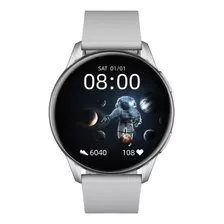 Smartwatch Kieslect K10 1.32 Caja 45.7mm De Metal Gris, Malla Gris De Silicona