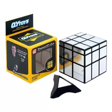 Cubo Rubik Qiyi Mirror 3x3 Speed Dorado Color De La Estructura Plateado