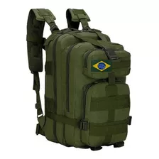 Mochila Militar Assalt Tática Masculina Feminina Impermeável Cor Verde Br