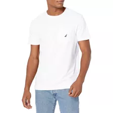 Nautica Camiseta De Manga Corta Con Bolsillo Y Cuello Redond